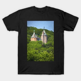 Castell Coch Impressionist Style T-Shirt